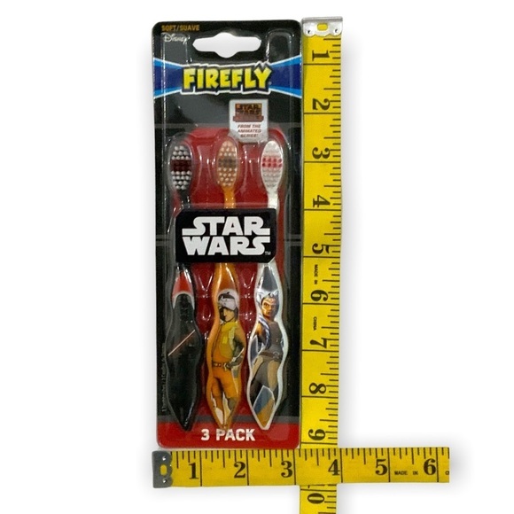 Firefly Star Wars Kids Toothbrushes Pack of 3 - Picture 4 of 10